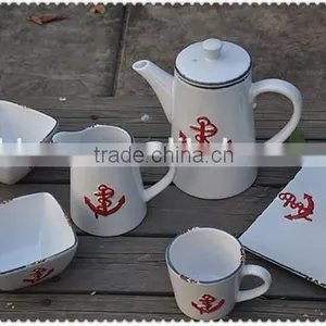 Ceramic Relief Anchor Shape Kettle thumbnail-2