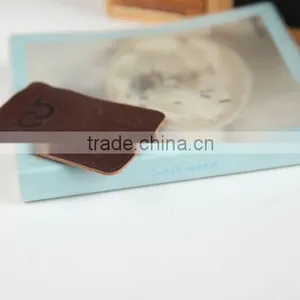 Custom Embossed Leather Label Leather Patch for Students Clothing thumbnail-3