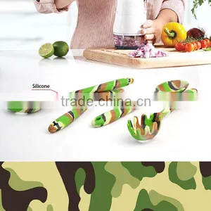 Silicone Cooking Utensil Set With Camouflage Color Of Kitchen Tools thumbnail-4