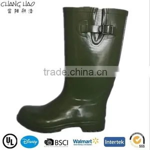 (CH-2518) Popular Olive Men Outdoor Rubber Boots Industry Work Boots Cheap Shoe thumbnail-1