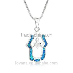 Opal Single Big Stone Pendant Designs for Women Natural Stone Pendent thumbnail-1