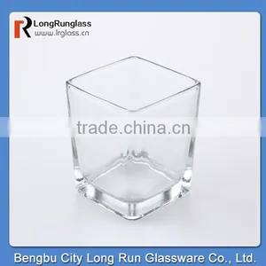 LongRun 6.7oz New Square Design Short Drinking Glass Cup and Mug Wholesale thumbnail-1