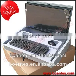 Manual Flip Up LCD Monitor Security Box/Tabletop LCD Flip Up Tuner thumbnail-1