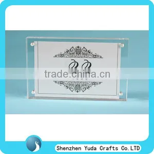Custom Cheap Plexiglass Magnet Photo Frame Acrylic Picture Photo Frame for Calendar Display thumbnail-1