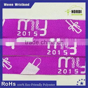 Popular Wholesale Festival Items Custom Event Fabric Wristband thumbnail-1