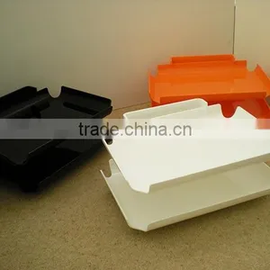 Manufacture Customized Stackable Colorful Acrylic Luxury Serving Tray Wholesale Price, High Quality thumbnail-5