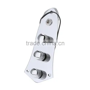 Wired Switch Control Plate Assembly Knobs Pots Loaded M511 Chrome Plated With 3 Screws thumbnail-1
