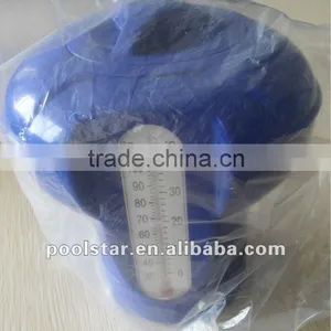 Floating Plastic Swimming Pool Chemical Dispenser P1533 for 3" Tablets w/ Medical Thermometer, Temperature Thermometer thumbnail-1