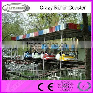 Outdoor Amusement Ride Roller Coaster Crazy Mouse Train for Kids and Adults thumbnail-2