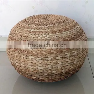 All Hand-woven Handmade Rattan Tatami Small Round Stool thumbnail-3