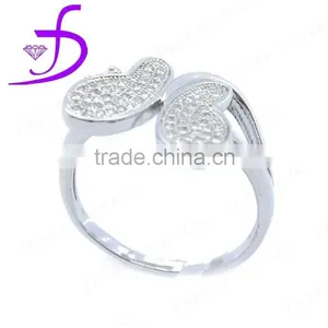 Fashion 925 Sterling Silver Graceful Butterfly Ring thumbnail-1
