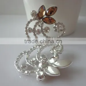 Resin&Crystal Flower Rhinestone Button for Wedding Decoration thumbnail-2