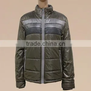 2014 Winter Padded Jacket Long-Sleeve Zipper Placket Contrast Color Men Down Jacket thumbnail-1