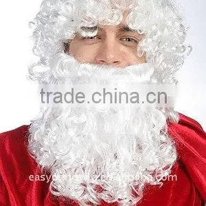 Hotsell Christmas Hair Wigs, Cheap Festival Wig, Santa Father Wigs thumbnail-1