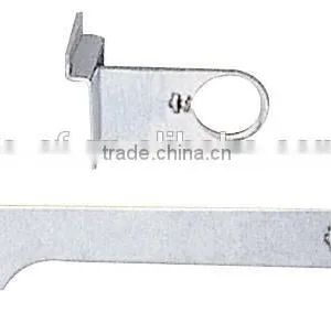 K17 Supermarket Use Display Bracket Slatwall Chrome Metal Round Tube Bracket thumbnail-2