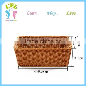 Custom High Quality Durable pp Synthetic Storage Wicker Basket Wicker Fruit Basket thumbnail-5
