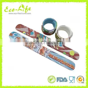 300*30*2mm Glossy Printing Silicone Slap Bracelet, Silicone Slap Wirstbands, Souvenirs Promotion Gift thumbnail-5