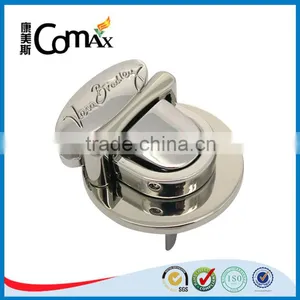 Silver Metal Push Lock for Handbags thumbnail-1