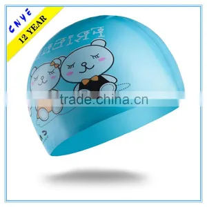 CNYE Waterproof Silicone Kids Swimming Caps Swimming Hat CN-150901# thumbnail-1