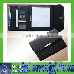 High Quality Office File Folders A4 Leather Portfolio Folders for Promotion thumbnail-3