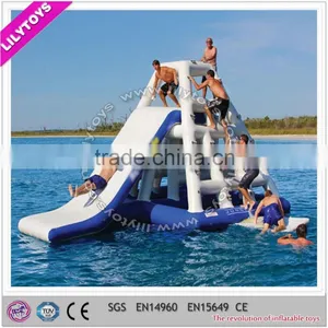 Super Quality 0.9mm Pvc Type Lake Slide Promotion, Beach Inflatable Water Game thumbnail-3