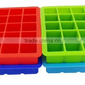 High Quality 20 Lattices Silicone Square Ice Cube Tray thumbnail-5