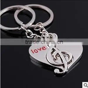 Promotional Metal Key Chains/ Piano Metal Key Chains Wholesale Music Metal Key Rings thumbnail-3