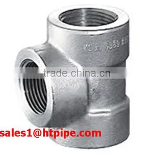 ASTM A182 F22 Threaded Tee ASME B16.11 thumbnail-1