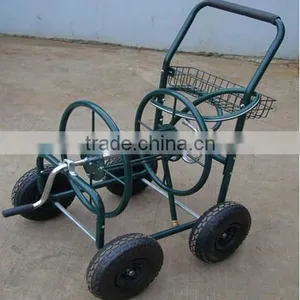 400ft.x5/8-inch Garden Hose Reel Cart With Basket TC4719 thumbnail-1