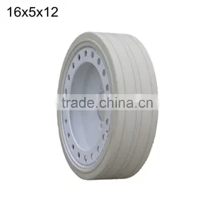 China Wholesale JIG Genie Boom Scissor Lift Tire 16x5x12 Solid Tires 406x125 thumbnail-1