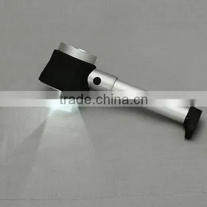 10X Handheld LED Optical Glass Magnifier With Scale Magnifying Jewelry Loupe thumbnail-1