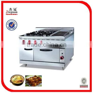 Gas Catering Cooking Range With 4-burner & Oven& Grill thumbnail-1