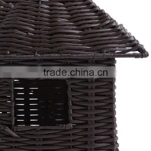 New Resin Wicker Woven Mini Hanging Style Cheap Wholesale Bird Houses thumbnail-2