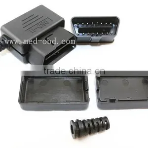 OBD2 Male Connector 16pin 90 Degree Right Angle J1962m Plug With Enclosure Without Screw thumbnail-3