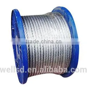 0.6-36mm High Tension Galvanized Steel Wire Rope thumbnail-1