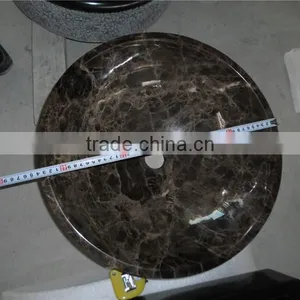 Spain Dark Emperador Stone Sink Basin thumbnail-2
