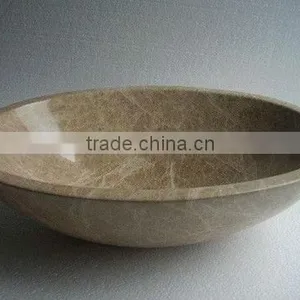 Spain Light Emperador Marble Wash Basin thumbnail-1