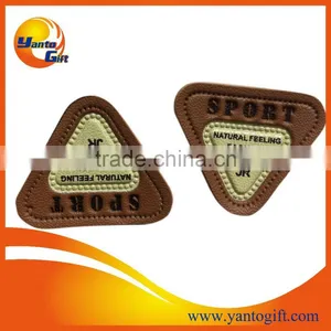 Custom Logo Embossed Black Leather Patch thumbnail-6