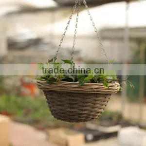 HOT 100%Handmade Natural Wicker Flower Girl Basket thumbnail-1