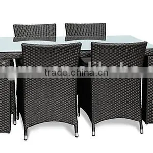 2017 Sigma UV Resistant Weatherproof Modern Plastic Rattan Glass Table for Restaurant thumbnail-1