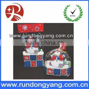 Cheap and Fine Plastic Christmas Gift Bag Printed With Snowman thumbnail-1