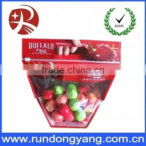 Printed Stand up Pouch Bag / Slider Zip Lock Fruit Bag for Grape thumbnail-1
