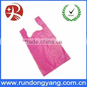 Durable Hard Handle Full Colour Printing Plastic t Shirt Bag thumbnail-1