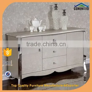 Unique Dining Cabinet With Stainless Steel Legs MDF Panel for Kitchen Furniture thumbnail-1
