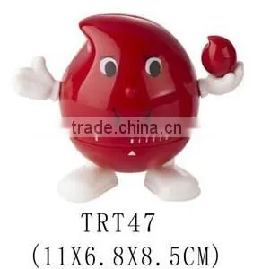 Red Drop Design Plastic Kitchen Table Cooking Timer/mechanical Timer thumbnail-1