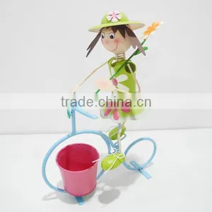Garden Series Bicycle for Flower Pot Metal Made thumbnail-1