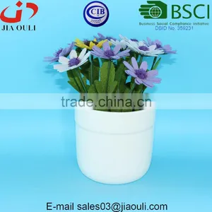 BSCI Audit Factory Small White Pottery Ceramic White Pots thumbnail-2