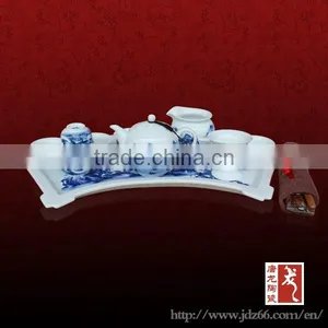 Delicate Design High Quality Blue and White Porcelain Famous Tea Set for Home Hospitality thumbnail-1