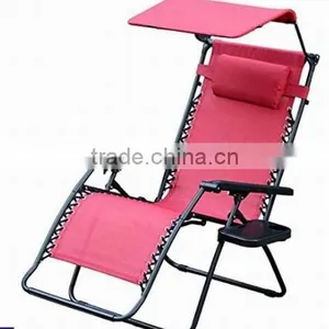 Adjustable Canopay Cup Holder Zero Gravity Chair thumbnail-5