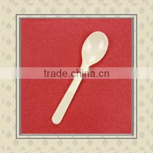 Customized Your Own Food Grade PP Plastic Disposable Ice Cream Clear White Plastic Spoons Manufacturer thumbnail-2